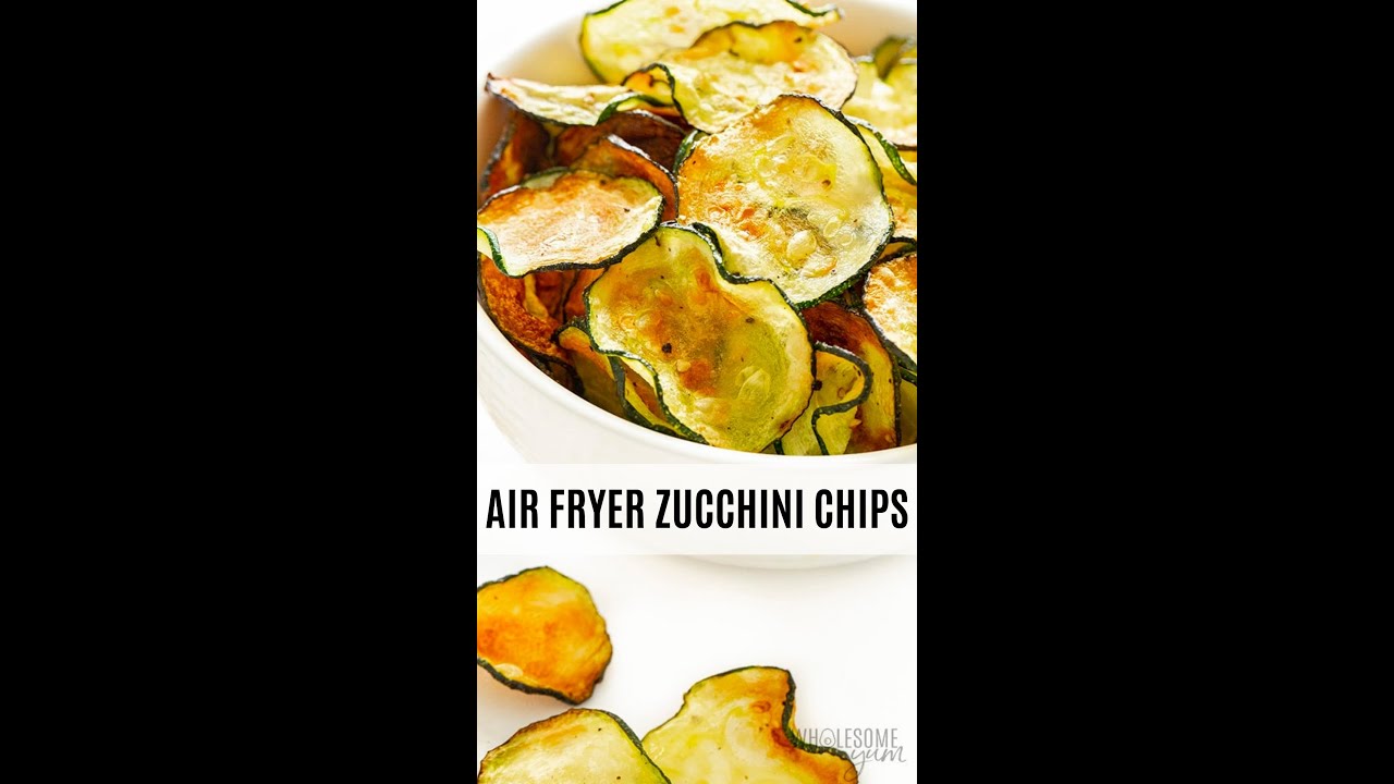 Air Fryer Zucchini Chips (Easy & Crispy!) - Wholesome Yum