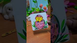 Cute Easter greeting card diy❤️#diy #cute #easter #eastercard #eastergift #shorts