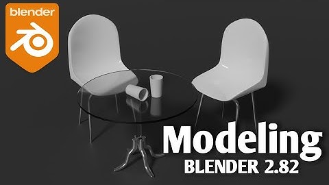 Modeling chairs and table in Blender 2.82
