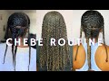 Watch me Refresh my Chebe Braids!! | TRADITIONAL Chebe Routine | Healthy Journey Series