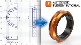 Autodesk Fusion 360 From Zero - How to use Center Line Autodesk Fusion 360 From Zero - How to use Center Line