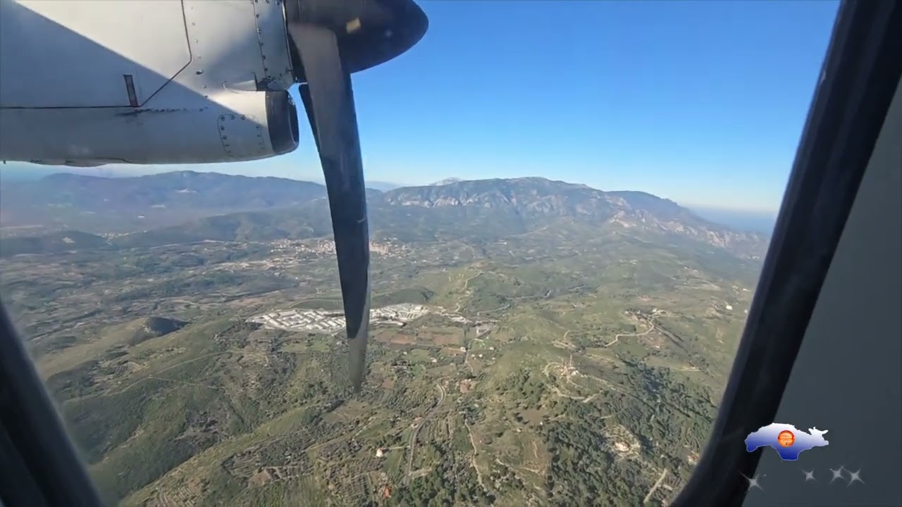 Ο γύρος της Σάμου με ΑΤR-72 της Aegean | Eναέριος Περίπλους Σάμου 
