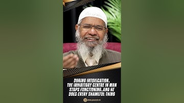 During Intoxication, the Inhibitory Centre in Man Stops Functioning, & he does Every Shameful Thing