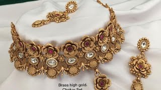 Wedding Gold Choker Necklace Set Design Ideas|Gold Necklace Set Design Ideas