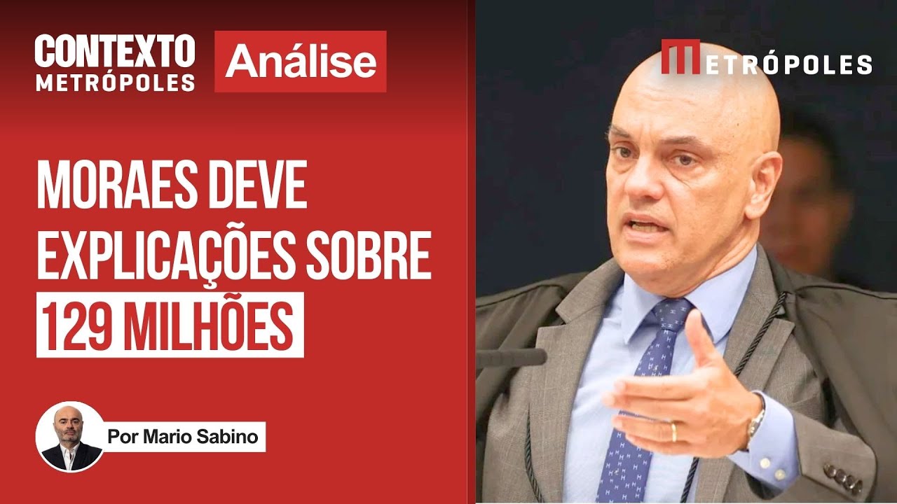 Alexandre de Moraes deve explicações sobre o contrato de 129 milhões, diz Mario Sabino