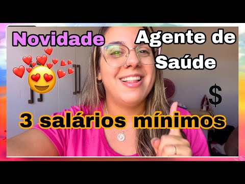 AGENTE COMUNITÁRIO DE SAÚDE: 3 SALÁRIOS MÍNIMOS, CURSO TÉCNICO #agentecomunitariodesaude