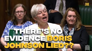 Tory MP humiliates herself defending Boris Johnson in absolutely bonkers speech