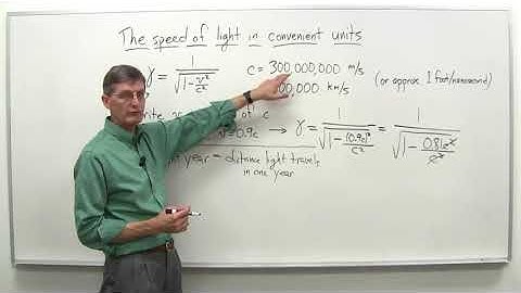 Units for the speed of light   Stanford University   Coursera