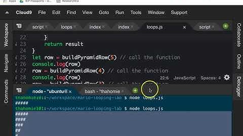 JavaScript Mario Pyramid For Loop Lab Part II