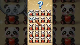 Only 1% Can Find the Odd Panda! 🕵️♂️🐼 (Global Puzzle Challenge) #shorts #nolanguagepuzzle