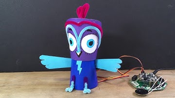 Minerva Owl Bot with Crickit and CircuitPython @adafruit @johnedgarpark #adafruit