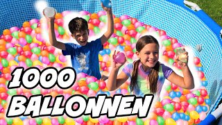 WATERBALLONNEN GEVECHT! *1000 Waterballonnen* 😱