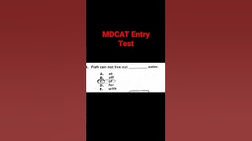 #2 Mdcat Entry Test #entrytestpreparation #nts #medicaltest #neet #lumhs #2022