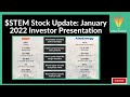 $STEM Stock Update: January 2022 Investor Presentation