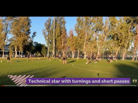 Technical star with turnings and short passes - YouTube