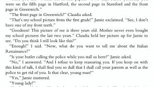 Mixed Up Files Chapter 9