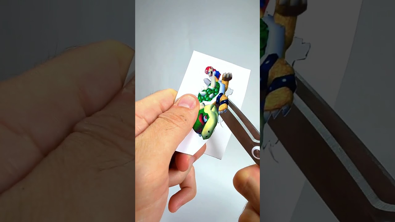 Super Mario 64 - Mario vs Bowser - Cube Diorama