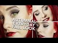 Autumnal makeup look tutorial  everyday fall makeup routine ad