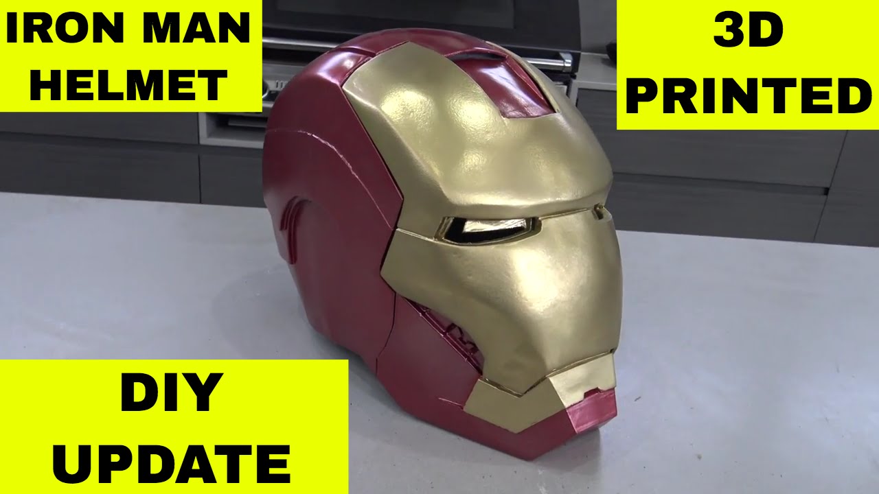 3D printed real life iron man mask update YouTube