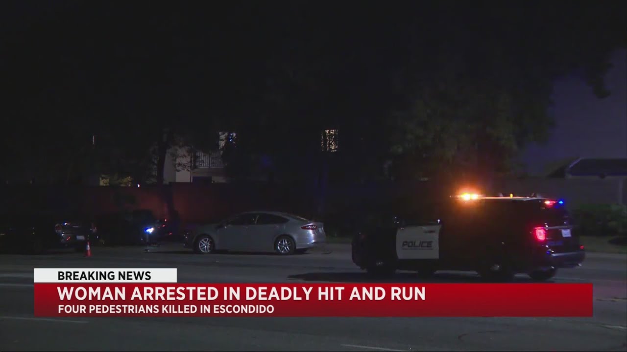 1 arrested in fatal Escondido hit-and-run that killed 4 people - YouTube