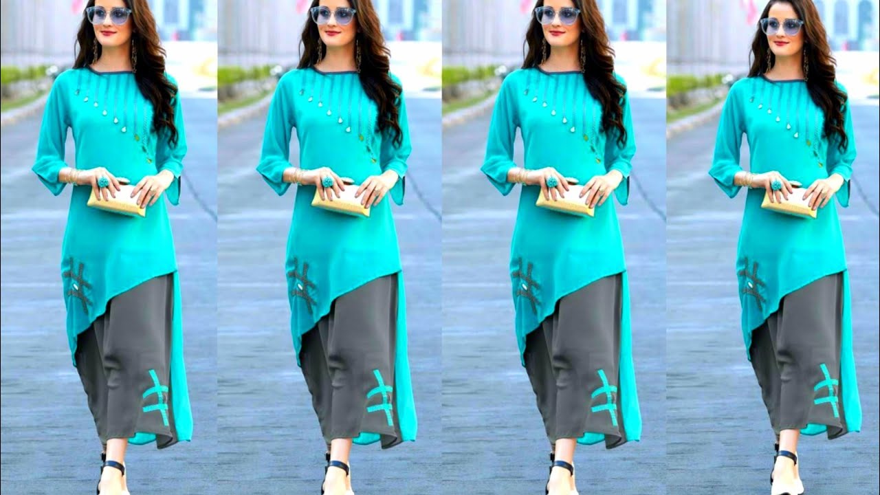 LATEST 2020 KURTIS & PLAZO,SKIRTS,JEANS,PANT DESIGNS COLLECTION IMAGES