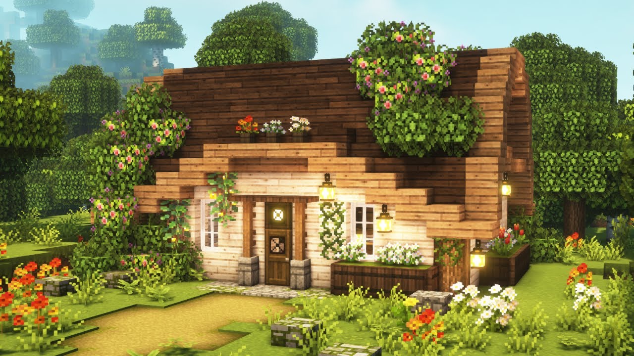 [Minecraft] Aesthetic small House Tutorial / Cottagecore/ Mizuno's 16 ...