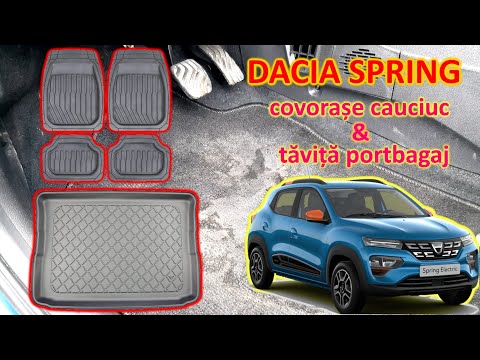 Dacia Spring - Covorașe de cauciuc plus tăviță portbagaj