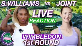 S. Williams vs M. Joint 2026 Wimbledon 1st Round | Live Reaction & Watchalong