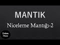 Niceleme Mantığı 2. Bölüm