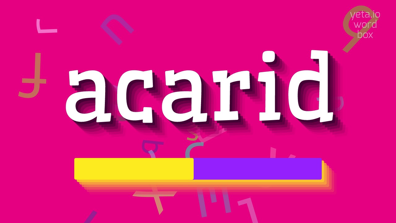 АКАРИД – КАК ПРОИЗНОШАЕТСЯ?  