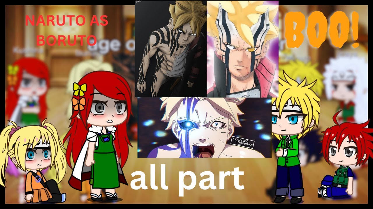 Naruto family react to Naruto as Boruto ( Mu Au) || naruto || all part || #reaction