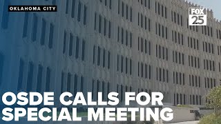 OSDE calls for special meeting with State Superintendent Ryan Walters