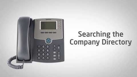 Horizon Training - Cisco SPA504G - Chapter 3: Searching the company directory