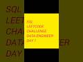 SQL leetcode challenge series Day 1 tamil #dataengineer #data #sql #leetcode #problemsolving #google