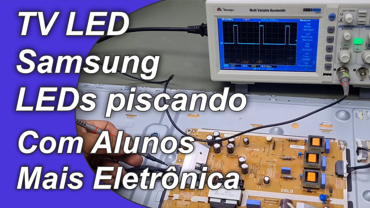 TV LED Samsung com os LEDs piscando