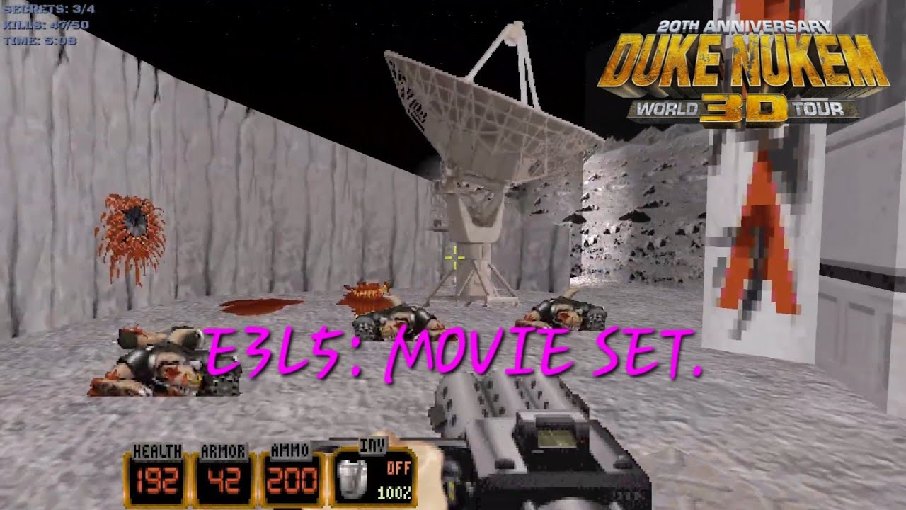 MOVIE SET. | Duke Nukem 3D - E3L5. (100% Secrets, "Come Get Some").
