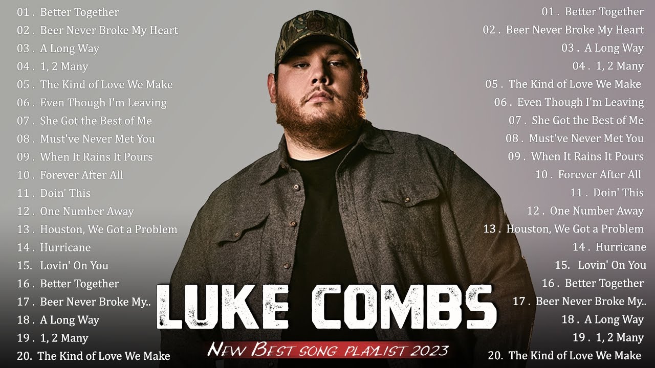 New Country 2023 ️️🎖️Luke Combs Greatest Hits Full Album ️- Best Songs ...