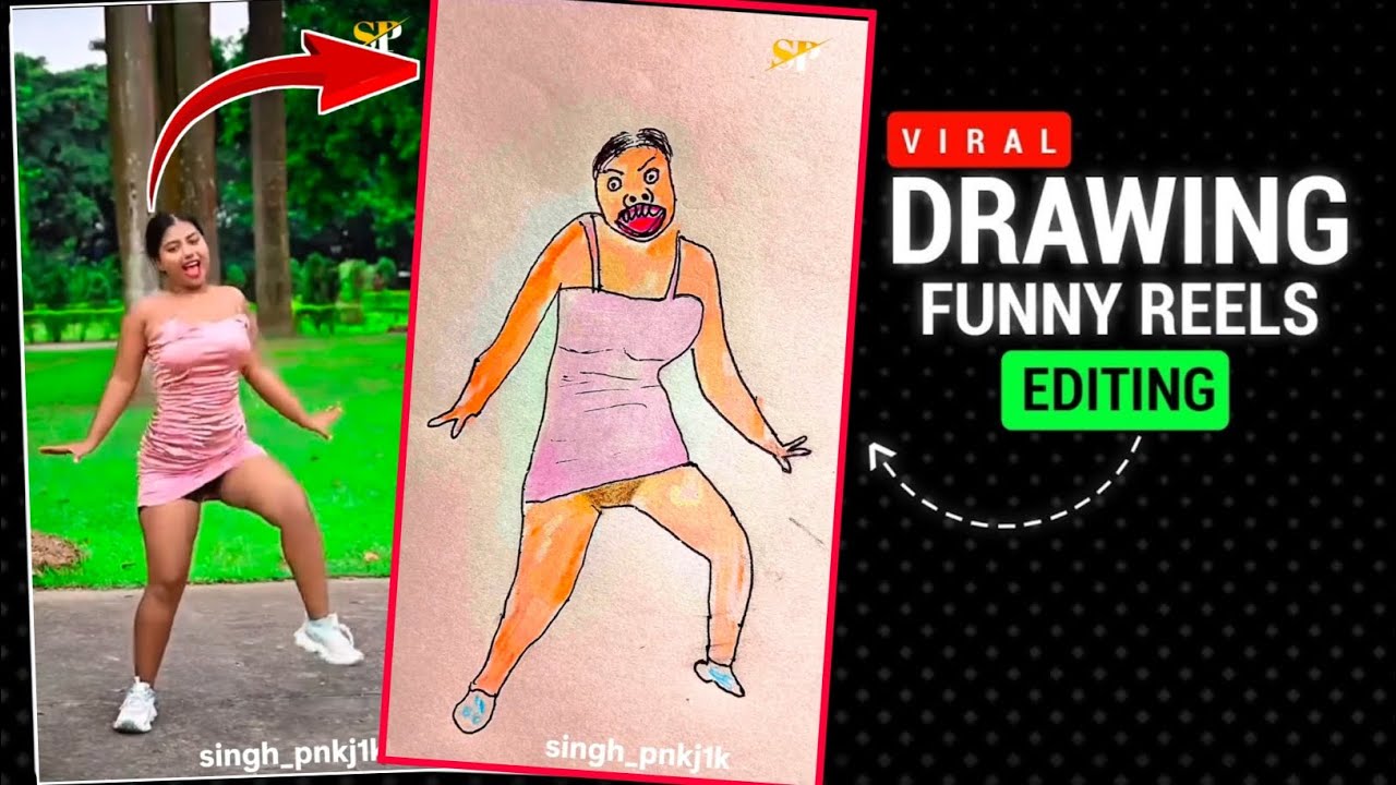 **"How to Make VIRAL Funny Sketch Drawing Reels | Sketch Wala Comedy Reels Editing Tutorial 🚀"**