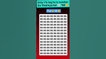 Find 68 😱🤔 join for more puzzle 🧩 #viral #brainteasers #numbers #shorts #trending #fypシ #quiz #new