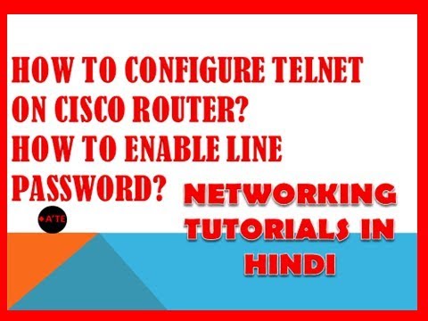 HOW TO CONFIGURE TELNET ON ROUTER IN HINDI - YouTube