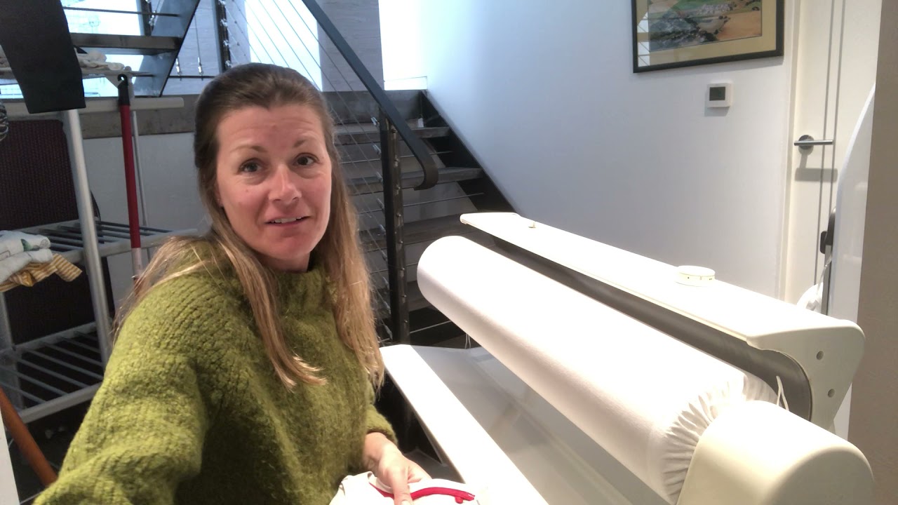 T-Shirts and Denim shorts on Miele Rotary Iron