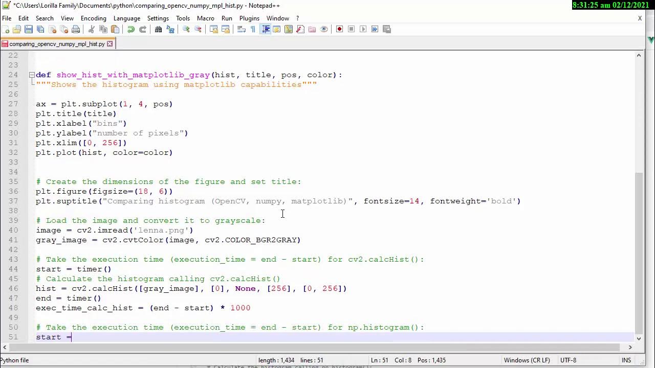 【PYTHON OPENCV】Comparing how to create histograms using OpenCV, numpy ...
