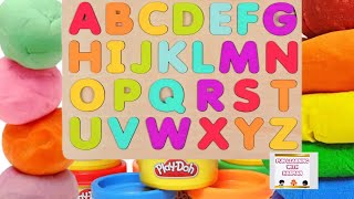 Calm ABC Play:  Abc Wooden Puzzle & Playdough! Fine Motor ABCs: A Peaceful Playdough Activity The screenshot 2