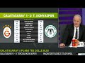 Galatasaray 1 Konyaspor 0 ! 11 maçın ardından bir maçı gol yemeden ve pozisyon vermeden kazandı