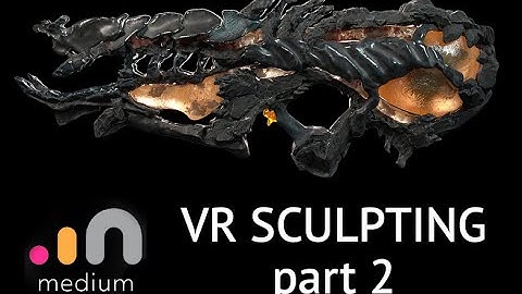 Vr sculpting alien weapon. Medium by adobe. Part 2