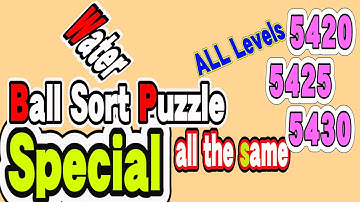 Ball Sort Puzzle Special Level after Level 5420 5425 5430 / Lock Ball and Key Ball