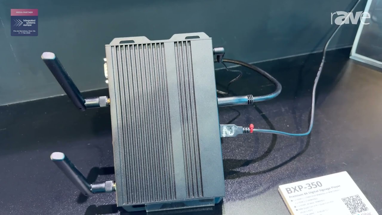 ISE 2025: Qbic Technology Showcases BXP-350 8K Digital Signage Player With Dual Display Support