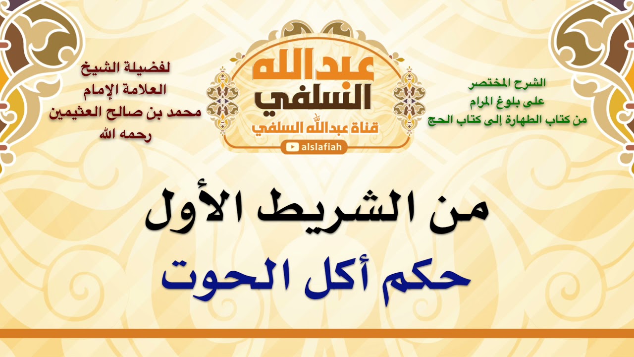 الشيخ ابن عثيمين : حكم أكل الحوت