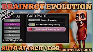 [NO KEY] Brainrot Evolution Script | Brainrot Evolution Hack [2025] | Auto Attack, Mobs, Rebirth