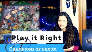 Play it Right - Champions of Nexum & GIVEAWAY